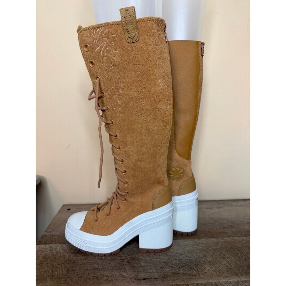 NEW Converse Chuck 70 De Luxe Heel XXHi Platform Western Size 5.5 boots knee - Picture 5 of 11